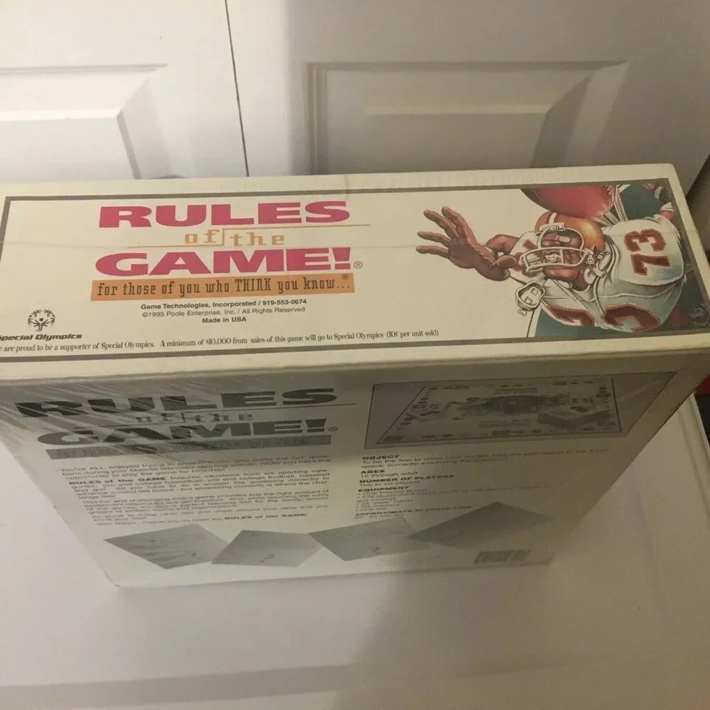 New Rules of the Game 1995 Sports Trivia Board game~New & Factory‎ Sealed